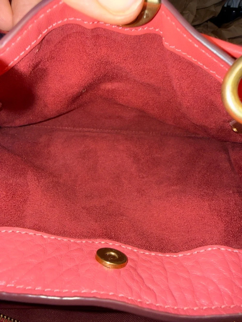 💕 Coach Dreamer 27 Orchid Pink Leather Satchel Crossbody Gold Hardware ✨ - Picture 14 of 15